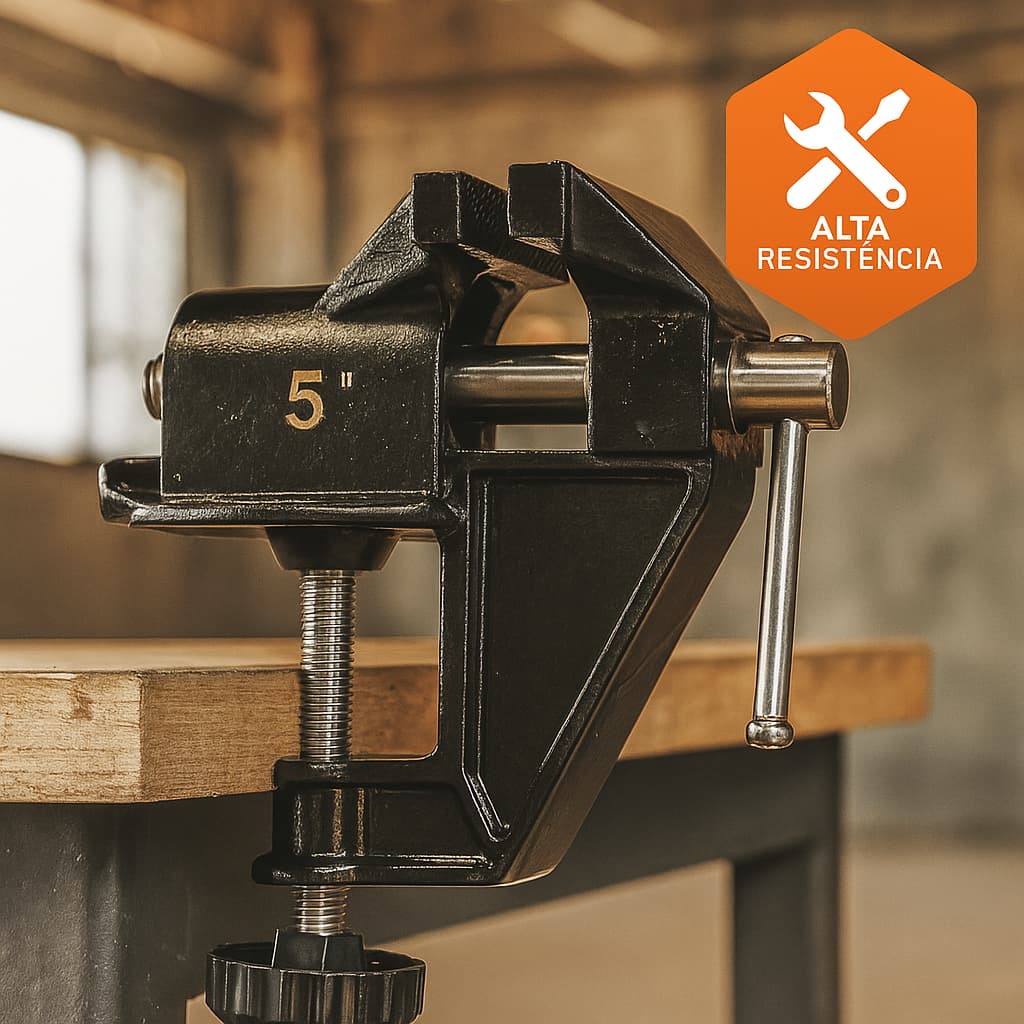 Morsa 5" Torno Mesa Bancada Ferro - Idea