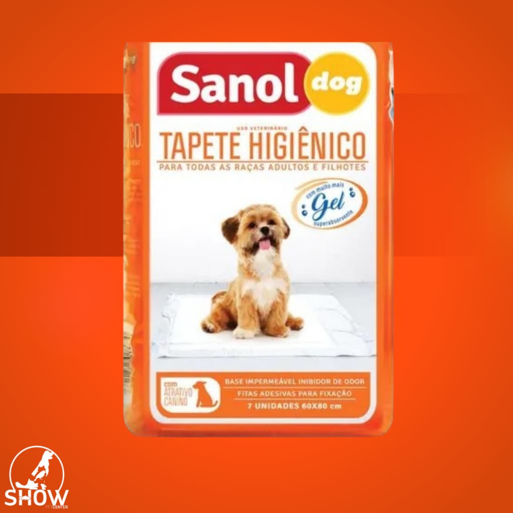 Tapete Higiênico Sanol Dog com Atrativo Canino - 7 Unidades