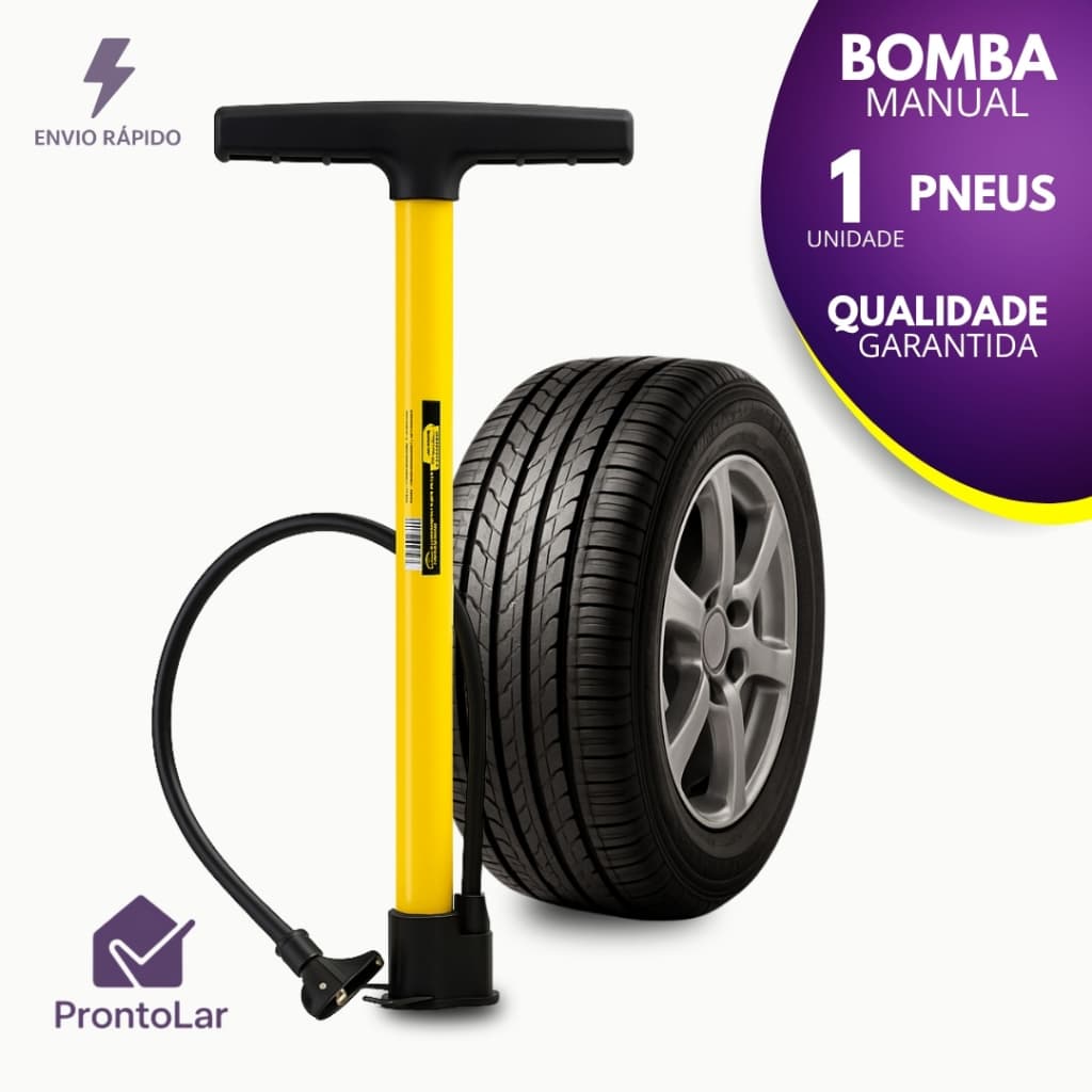 Bomba de Ar Vertical Para Encher Pneu Bicicleta 50Cm