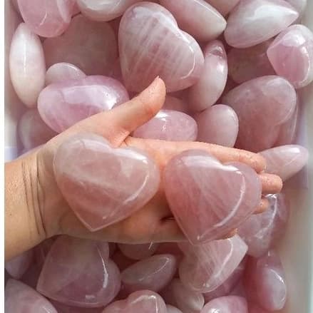 Coração de Cristais Lapidados 100% pedras naturais - corações cristal de rocha legítimo