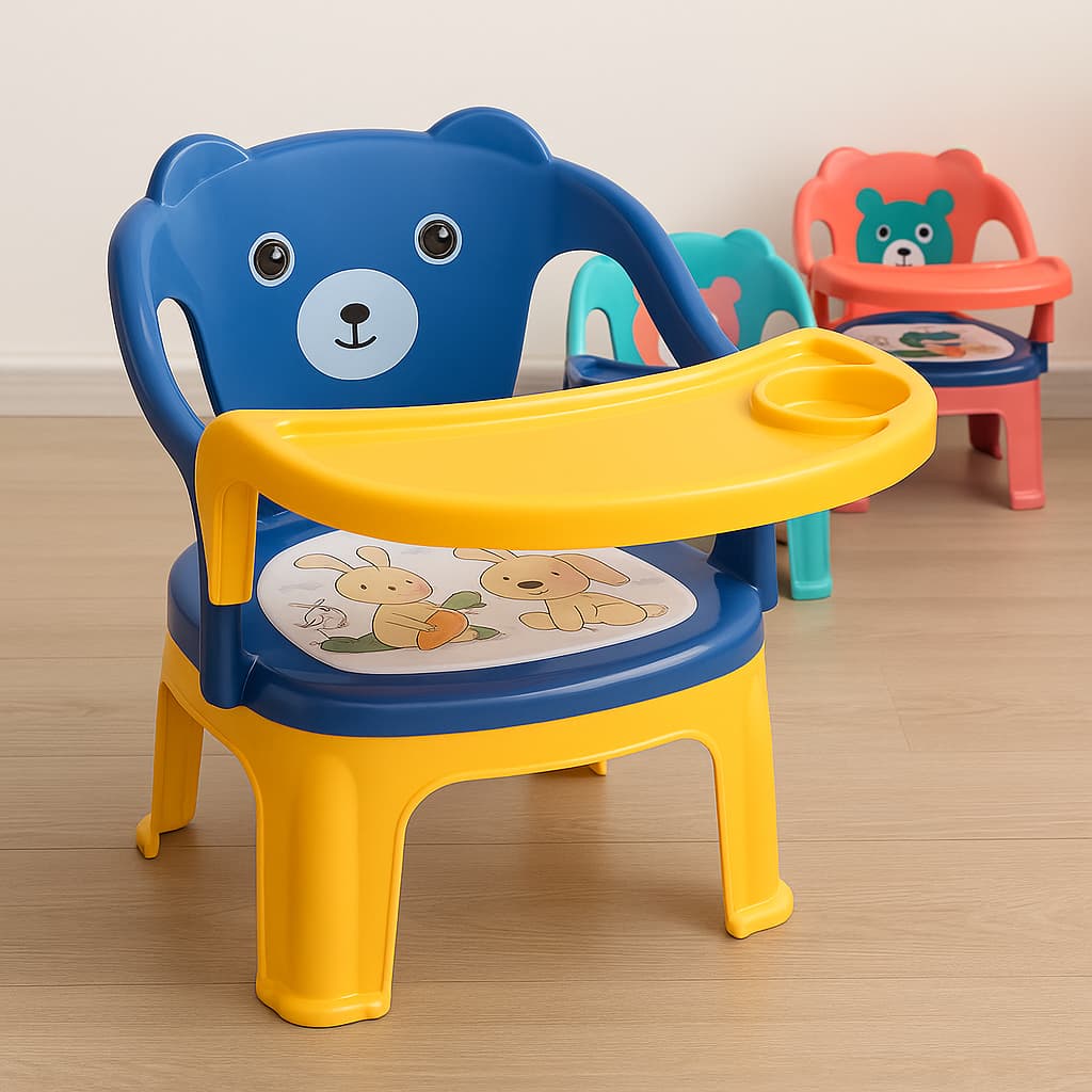Cadeira infantil de Alimentação Ursinho com apito Cadeira Infantil para Refeições