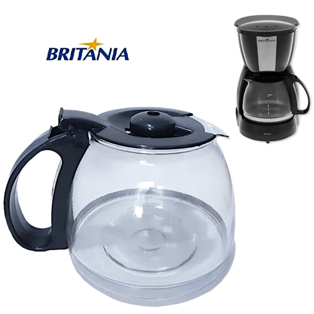 Jarra Copo Para Cafeteira Britânia CP30 Vidro Reforçado Envio Imediato Similar/Compatível