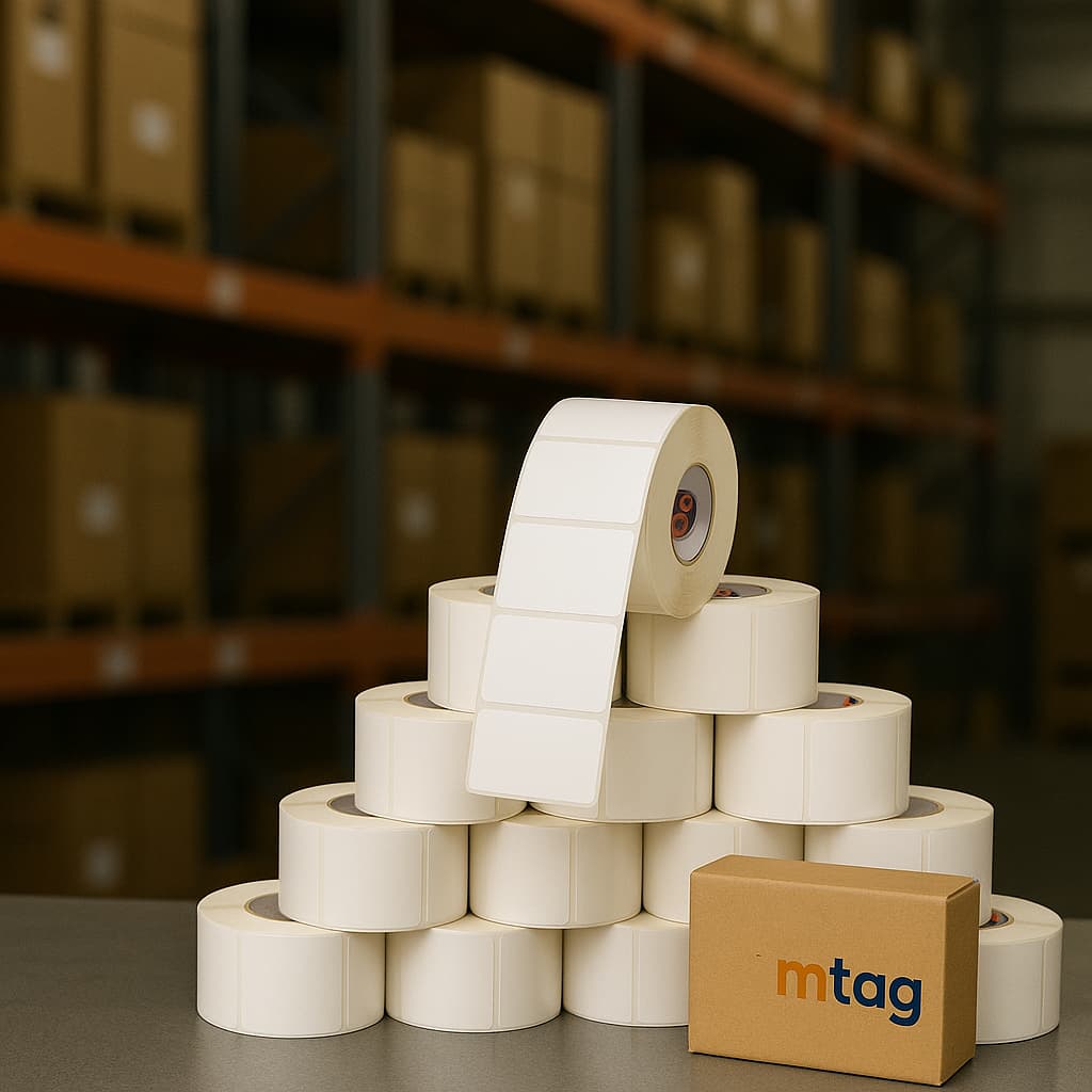 10 Rolos Etiqueta 40x25 Mm Termica Para Full C/ 1.000 Un.