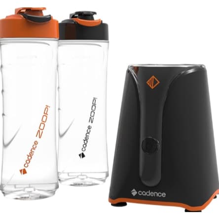 Blender Zoop Cadence com 2 Jarras Liquidificador Portatil Coqueteleira Squeeze Shaikeira Whey