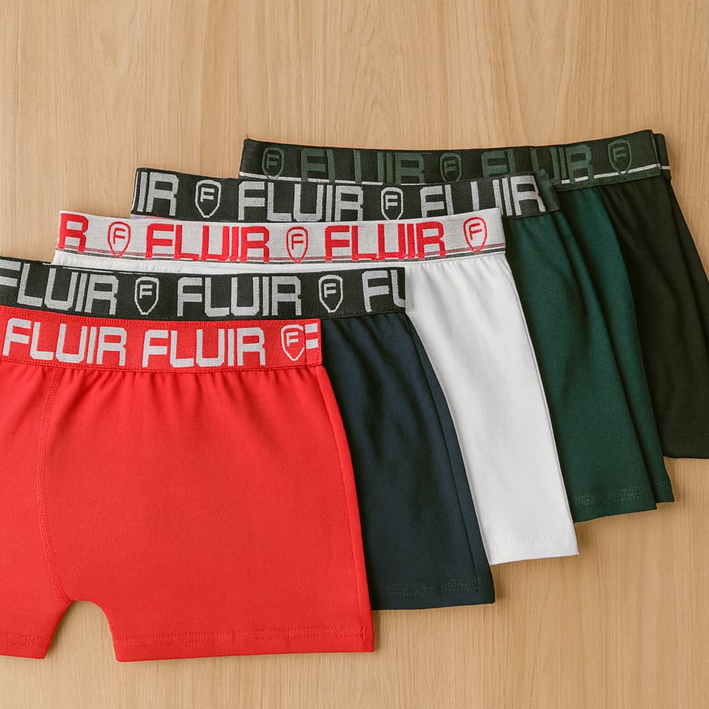 Kit 5 ou 3 Cueca Boxer Algodão Masculino Adulto Cotton