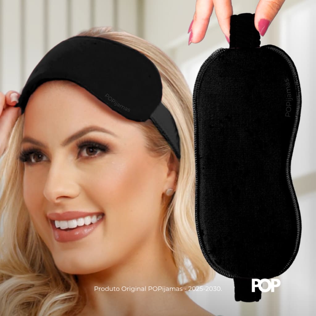 Tapa Olho Máscara de Dormir Confortável com Elasticidade Sono Prolongado Health Innovation POPijamas