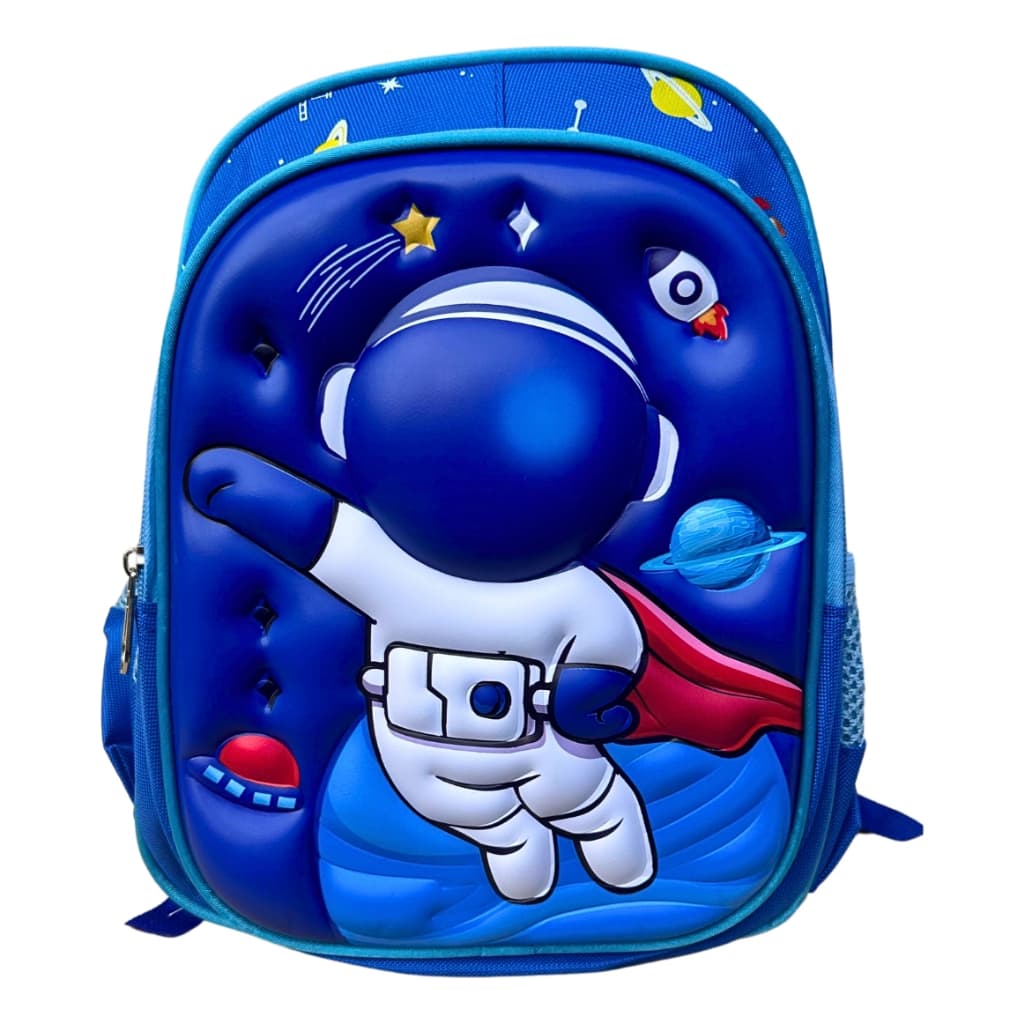 Mochilinha infantil para escola creche passeio para menino e menina de costas tam P astronauta