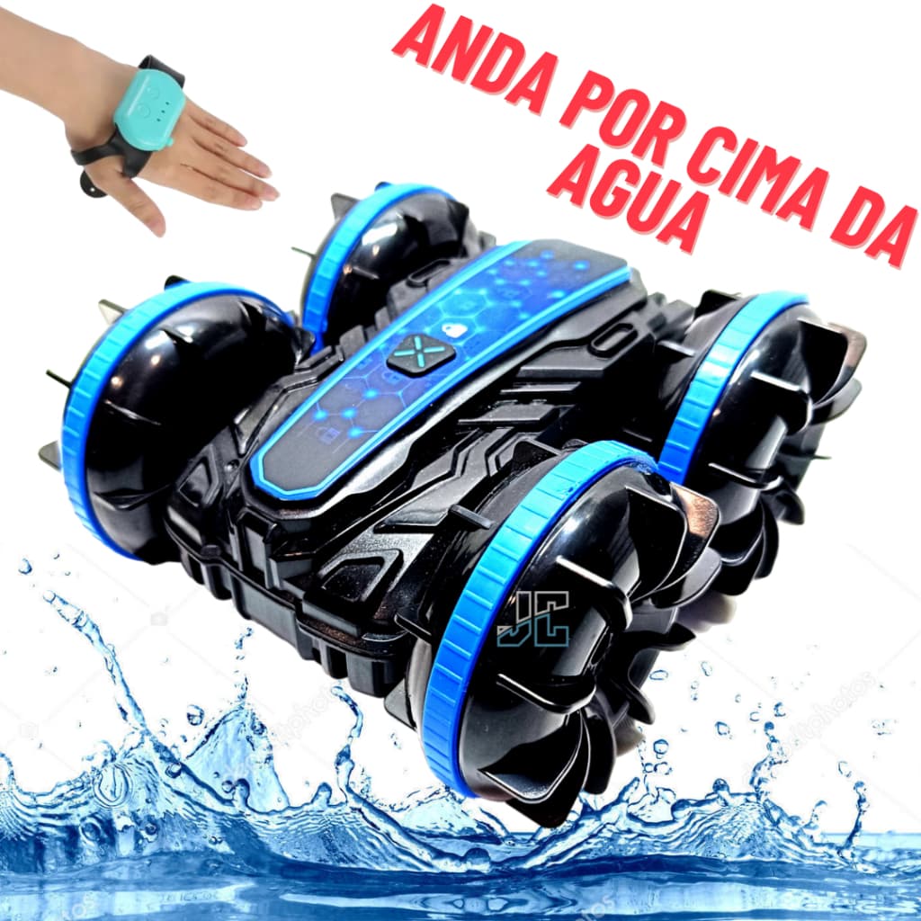 Carrinho Drift Controle Remoto Terreno ou Aquatico Radical Acrobatico