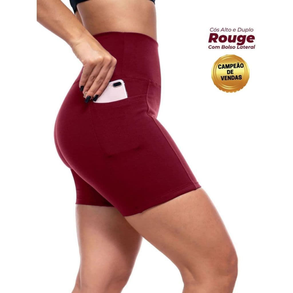 Short Legging com BOLSO fitness levanta bumbum modeladora  poliamida ideal para Academia pilates e ginastica