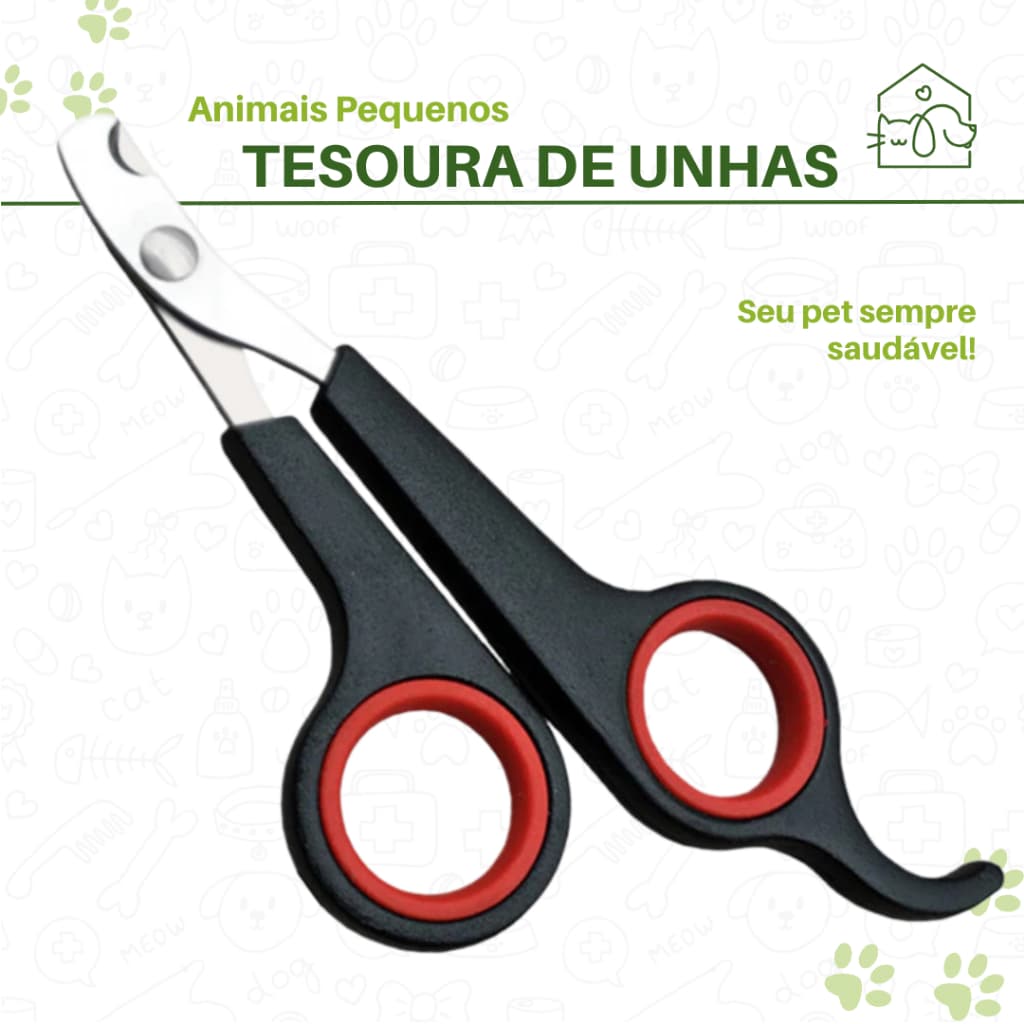 Alicate Tesoura para Unhas de Pet – Cães, Gatos e Roedores