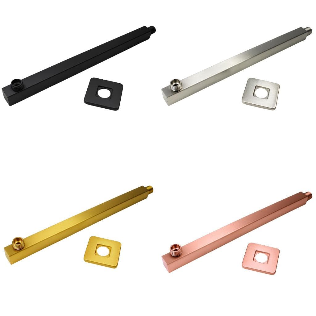 Cano Para Ducha Chuveiro Quadrado Braço Parede 40cm