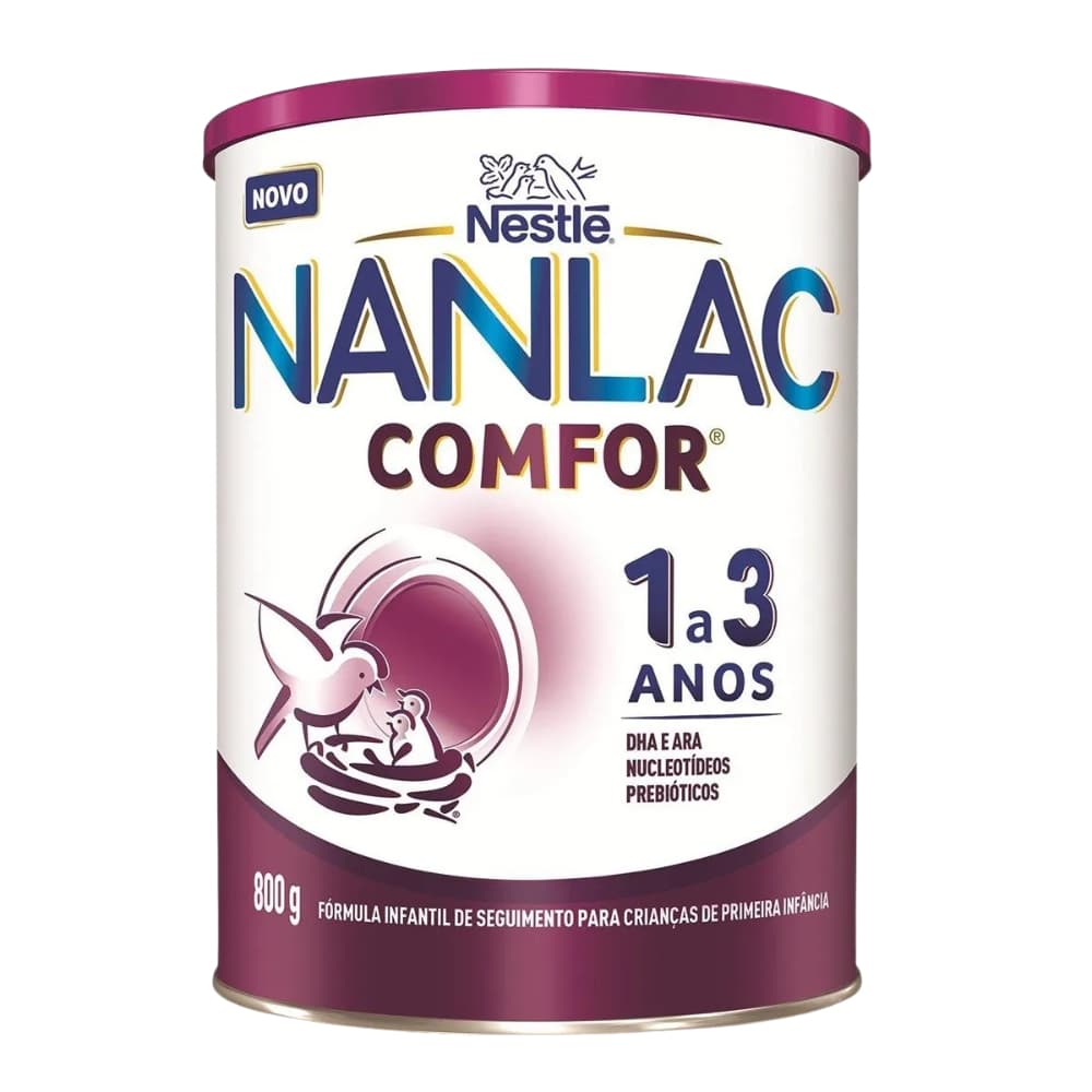 🍼 Fórmula Infantil Nanlac Comfor 800g Nestlé – Para Crianças de 1 a 3 Anos