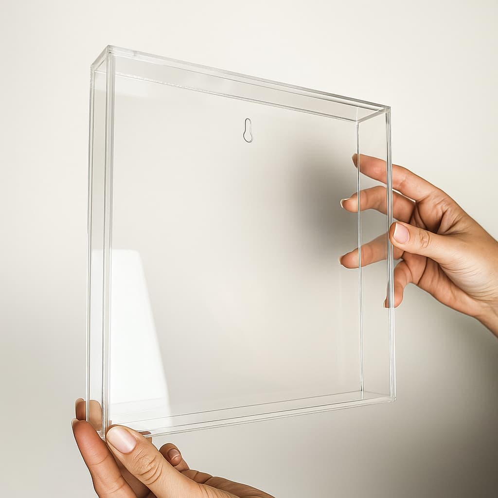 Quadro Moldura Caixa de Acrílico de Mesa Parede e Porta Maternidade Placa