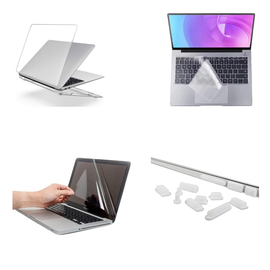 Case de Acrilico para Macbook com teclado de silicone e protetor de tela 4 EM 1 Envio Rapido