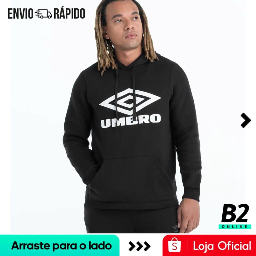 Casaco de Moletom Umbro D. Essential Masculino Original Com Nota Fiscal e Garantia
