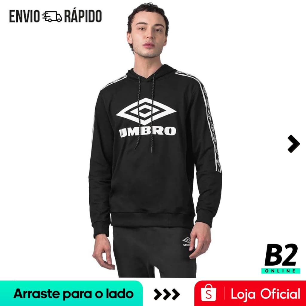 Casaco de Moletom Umbro Tradicional Club Masculino Original Com Nota Fiscal e Garantia