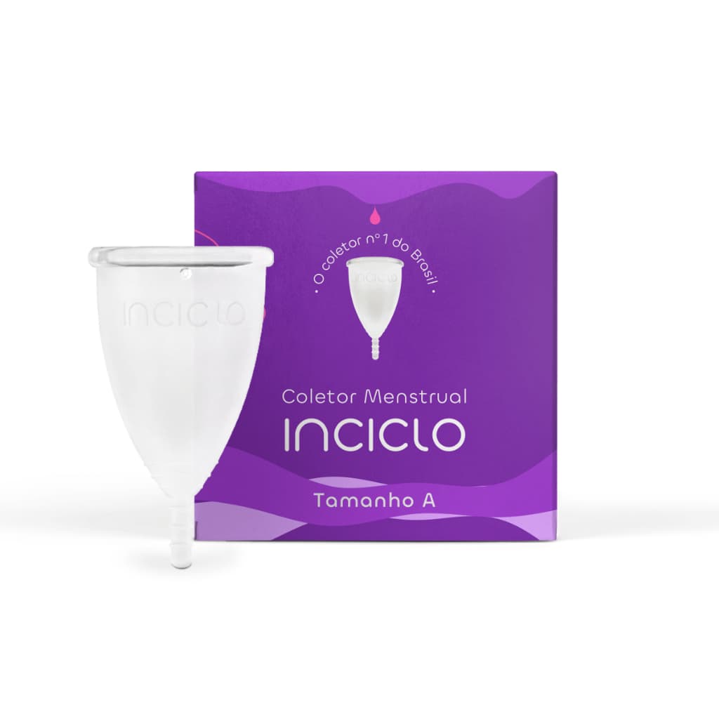 Coletor Menstrual Inciclo Reutilizável Silicone Copinho Hipoalergênico Confortável