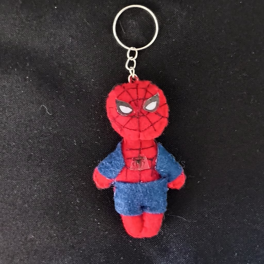 Chaveiro Homem-Aranha em Feltro | Super-Herói Feito à Mão