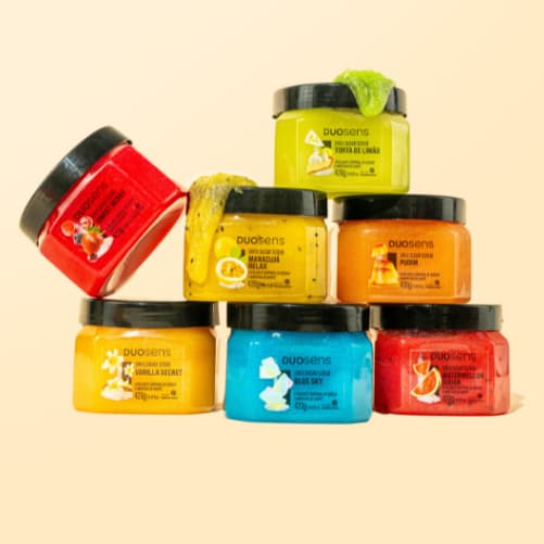 DuoSesns Esfoliante Corporal de Açucar e Manteiga de Karité Esfoliação Natural Vegano Lançamento