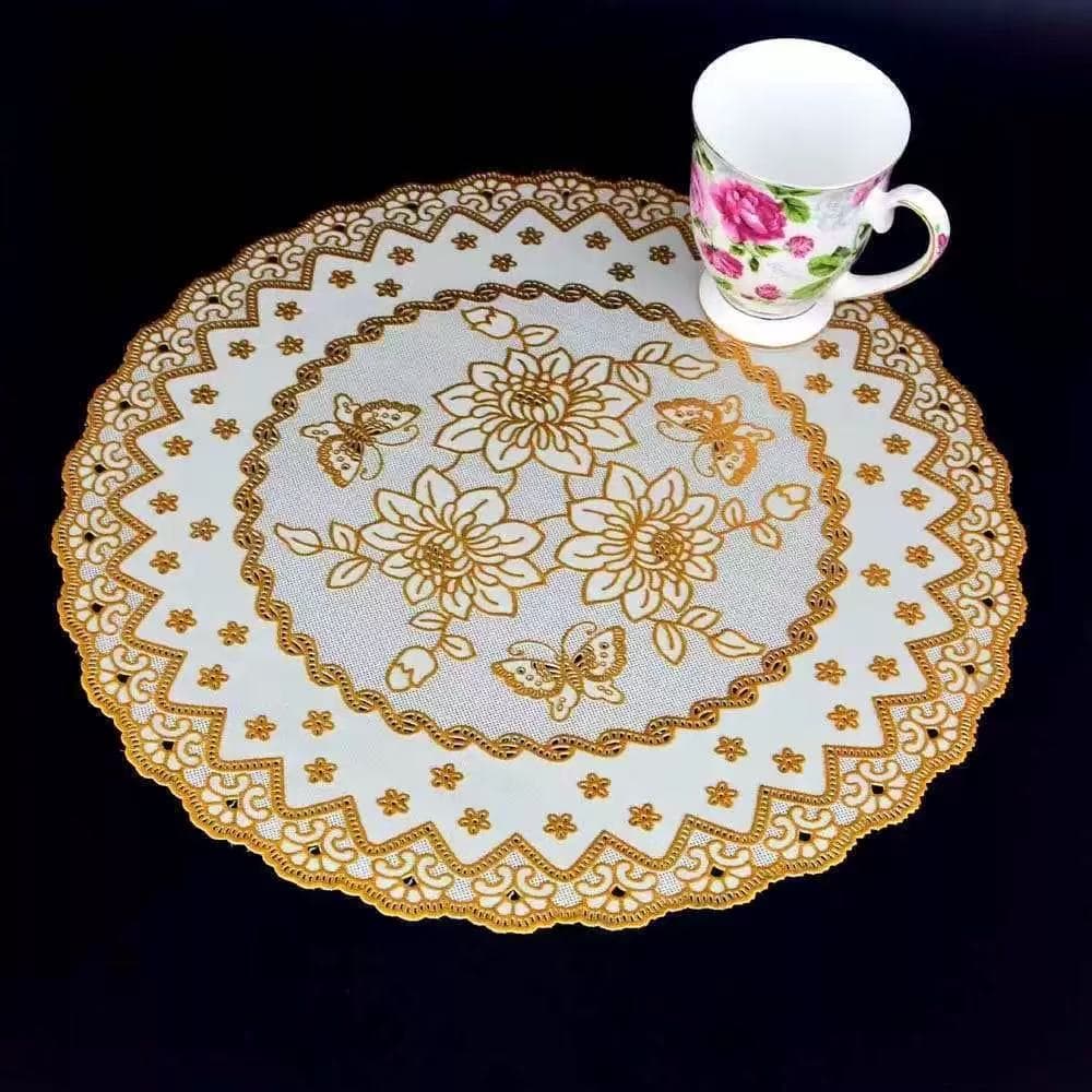 Kit 6UN Jogo Americano Redondo PVC 38*38CM