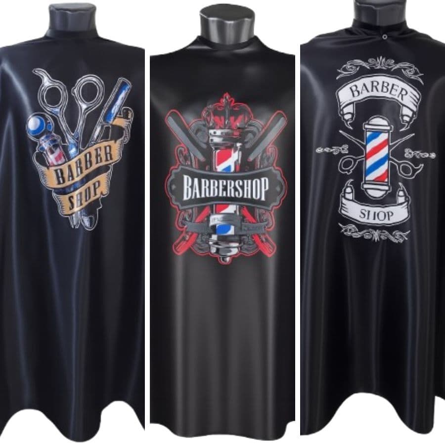 Capas de Corte + Opção Avulsa - Silk/Lisa - Cetim Barbershop Cabelereiro Barbeiro