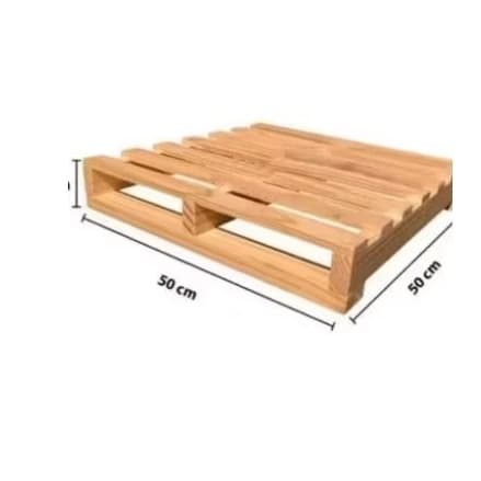 pallet de pinus madeira  beneficiada 50 por 50 .