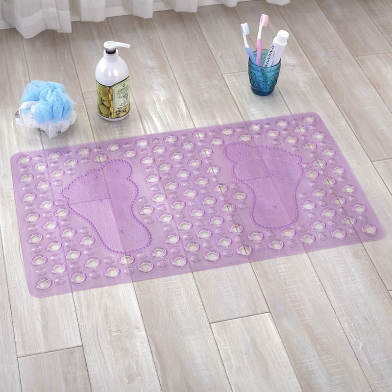 Tapete De Box Banheiro ANTIDERRAPANTE Ventosa Massageador Limpeza De Pés