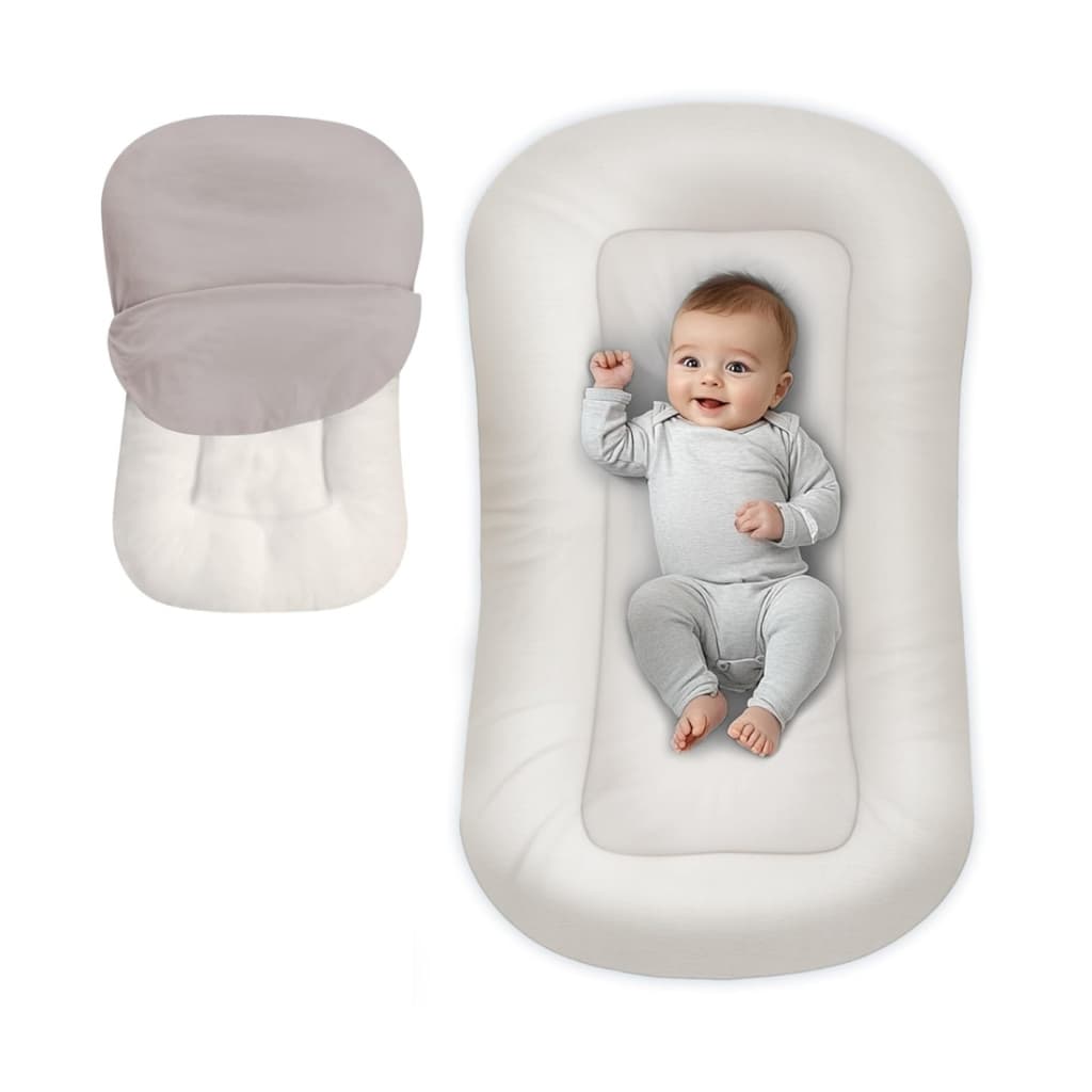 Ninho Casulinho Exclusivo C/ Capa e Refil Antialégico - 100% Algodão