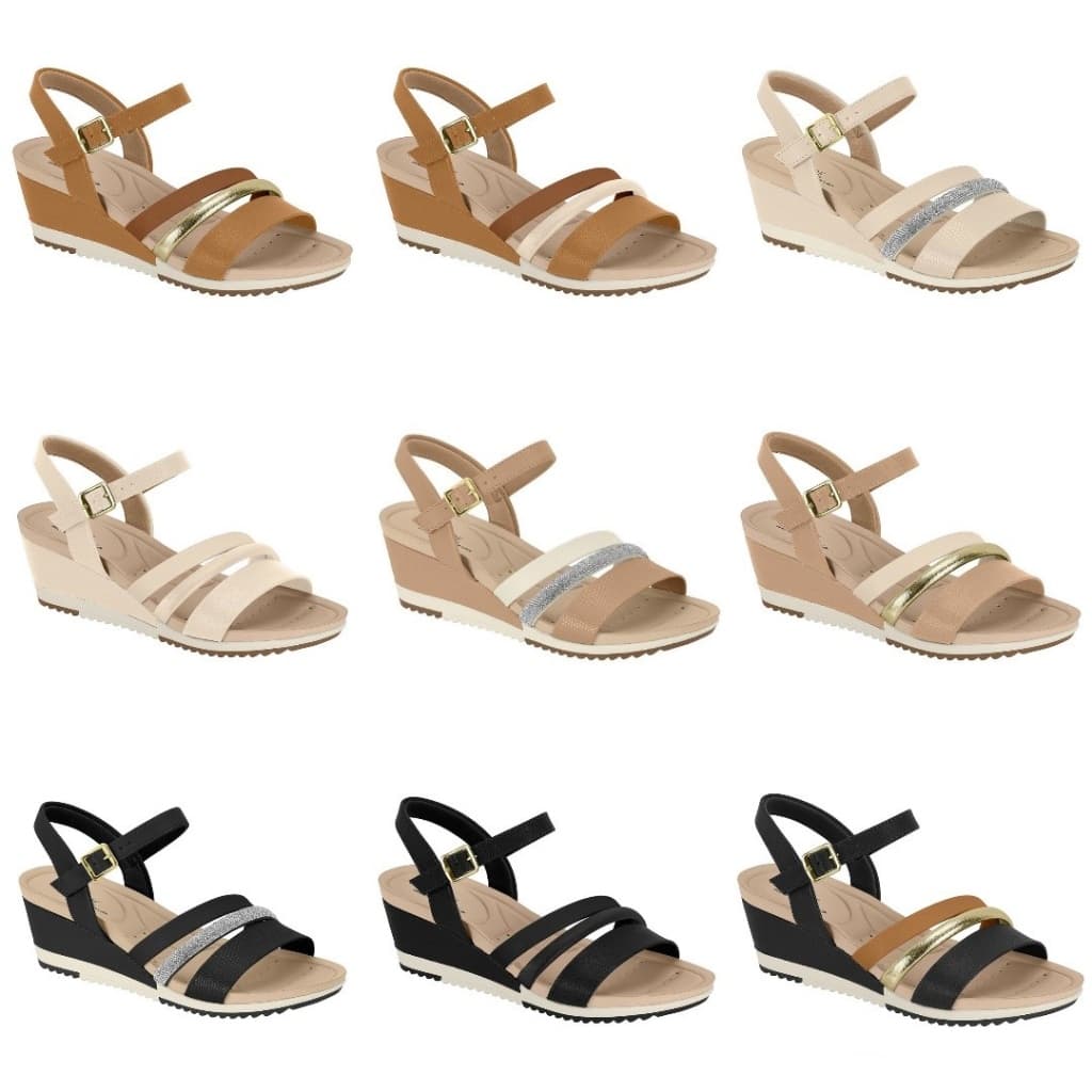 Sandália Feminina Anabela Ortopédica Modare Ultraconforto 7123.147