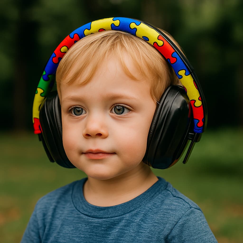 Abafador de ruídos autismo Protetor auricular acolchoado