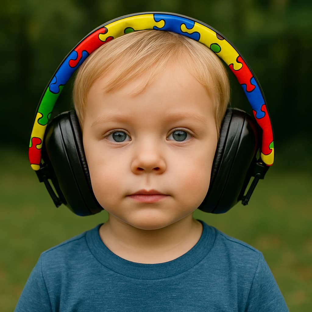 Abafador de Ruídos 14Db Infantil Autista | Proteção Auditiva Autismo Sensibilidade Sonora