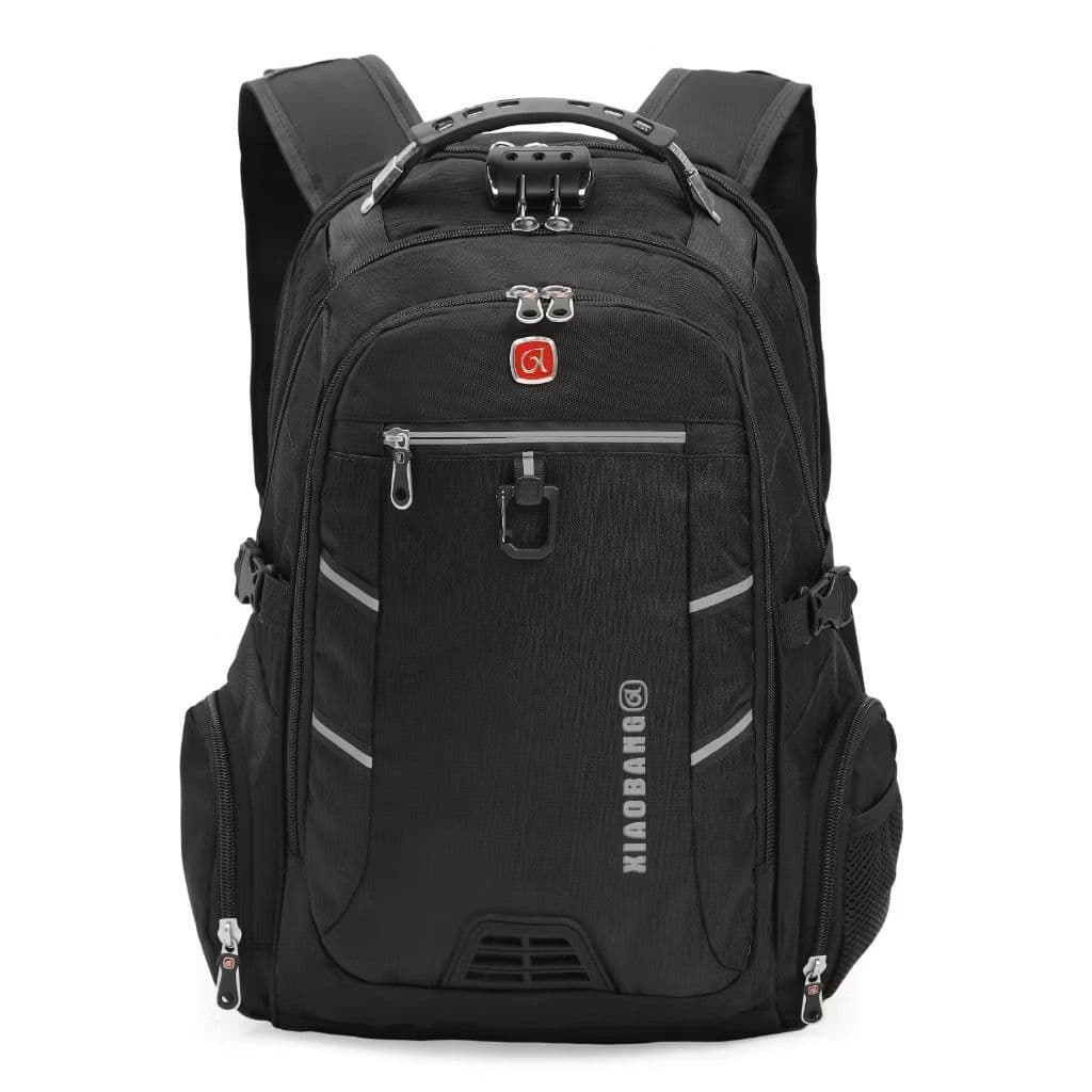 Mochila Grande Para Notebook Impermeável Com Cadeado Entra USB/Fone