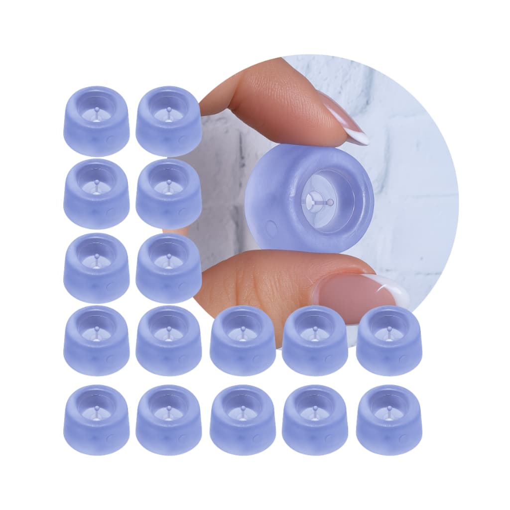 100 Sapata De Silicone Para Moveis 28mm Sem Arruela De Reforço