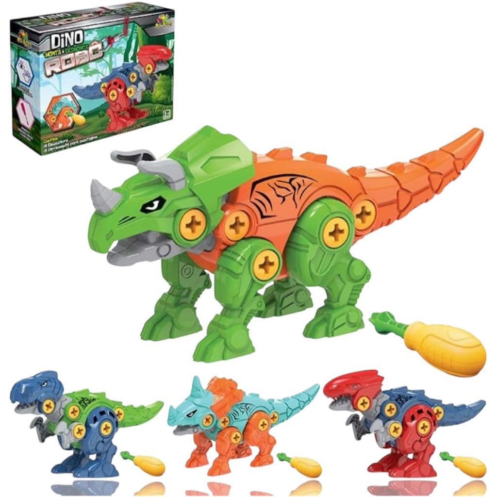 Dinossauro Robo Monta Desmonta Brinquedo Velociraptor  Ferramenta Didàtico Infantil Envio Imediato