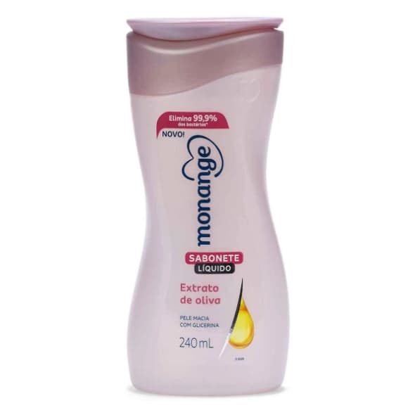 Sabonete Líquido Monange Extrato de Oliva 240ml