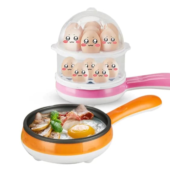 Maquina de Ovo Fogão de Ovo Elétrico14 Ovos Omelete Mexido Panquecas Cozidos no Vapor Envio Imediato