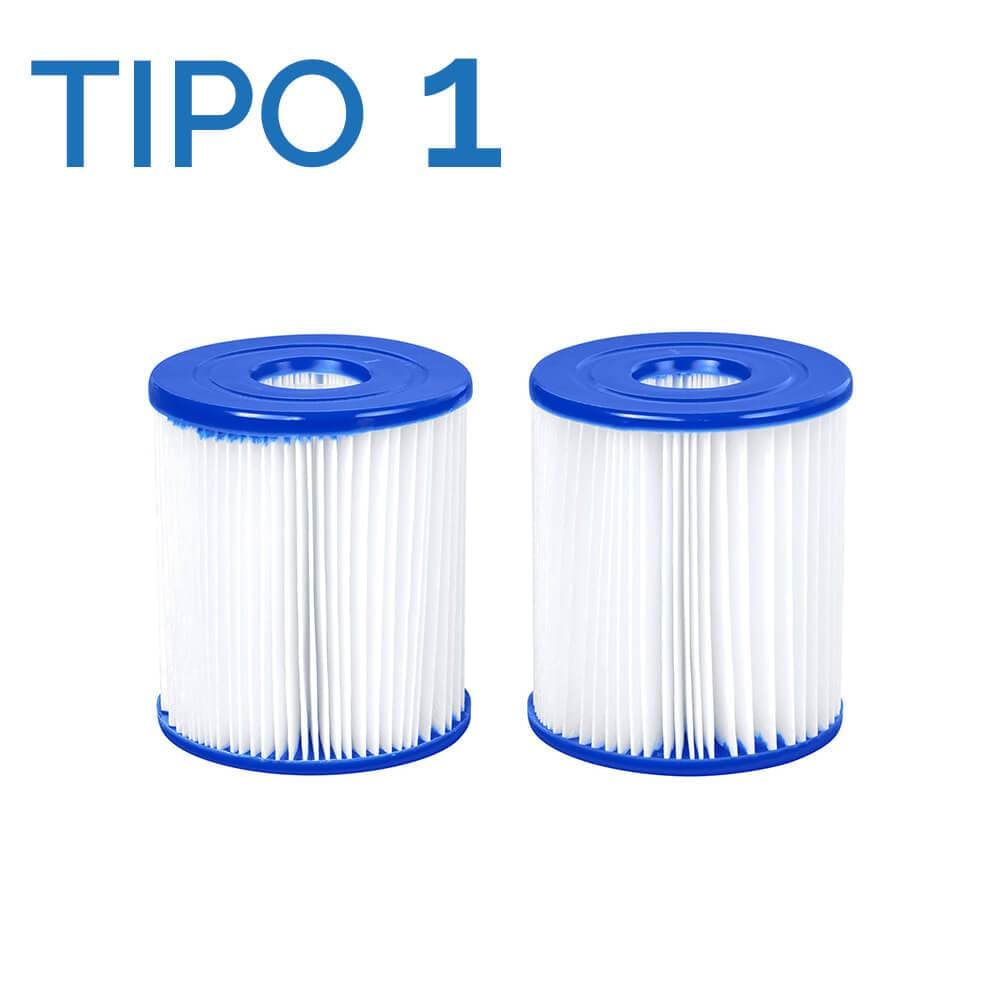 Kit 2 Unidades Refil Tipo 1 Para Filtro 1249 litros/hora 110V ou 220V Bestway