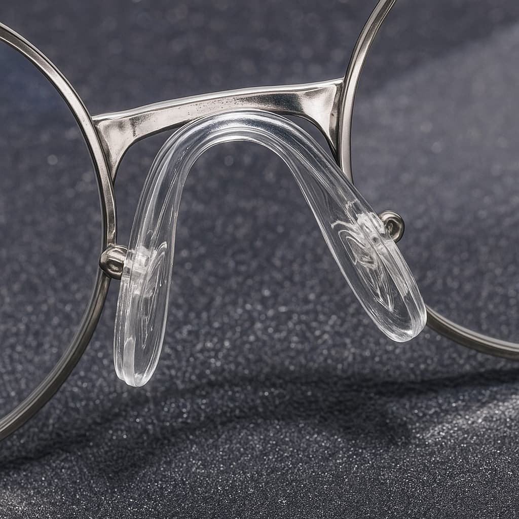 Plaquetas de Silicone Macias para Óculos – Conforto Antialérgico, Ajuste Seguro, Antiderrapante