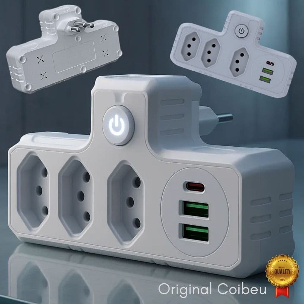 Benjamin Adaptador Universal 3 Tomada 2 USB 1 PD