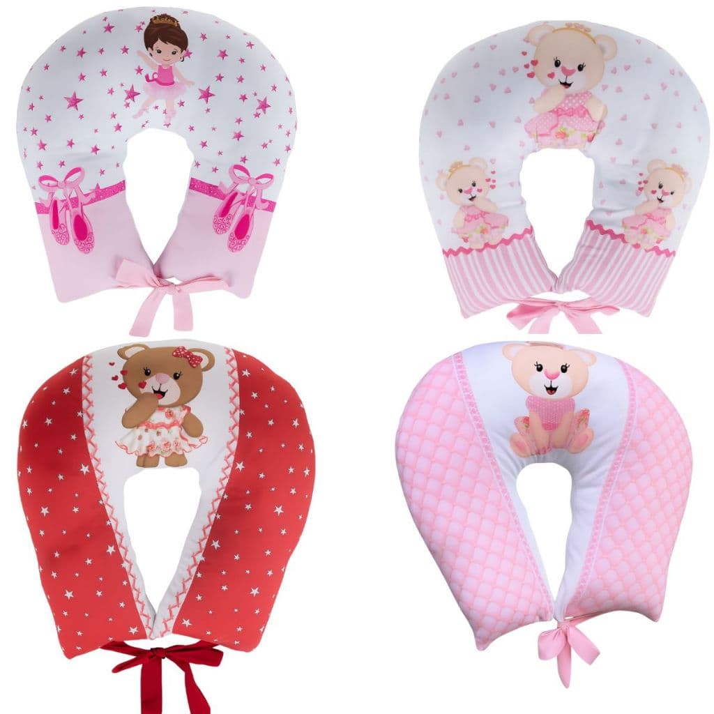 Almofada Para Amamentação Travesseiro Anatômico Sublimado Menina