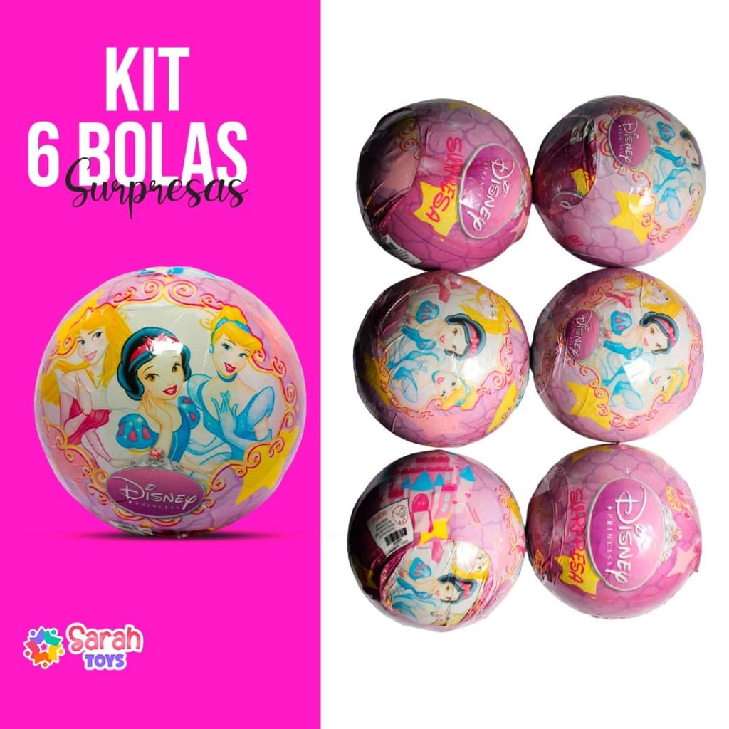 BOLAS SURPRESA KIT COM 6 UNIDADES
