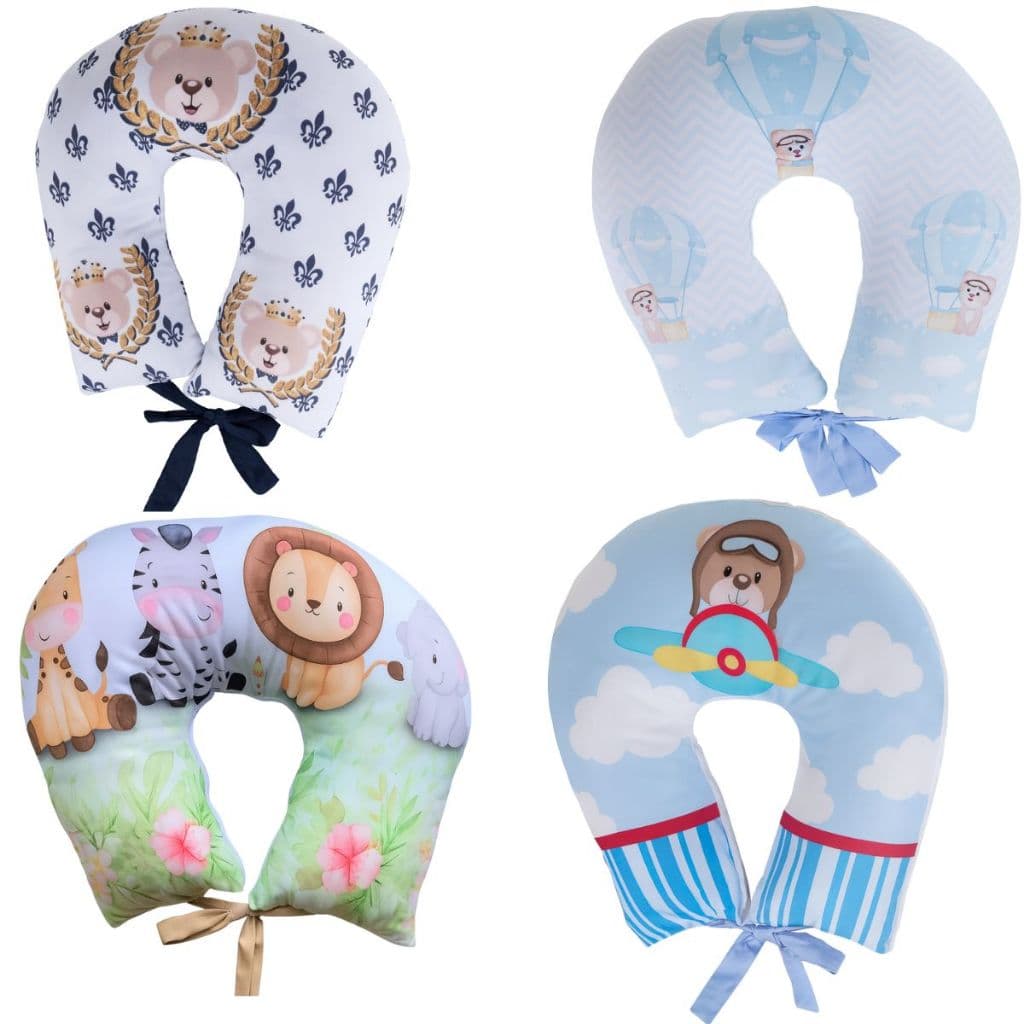 Almofada Para Amamentação Travesseiro Anatômico Sublimado Menino