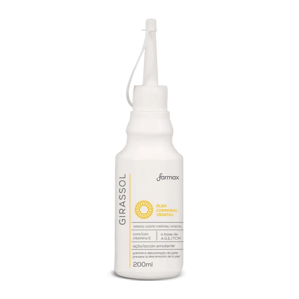 Óleo Corporal Girassol Almotolia Farmax 200ml
