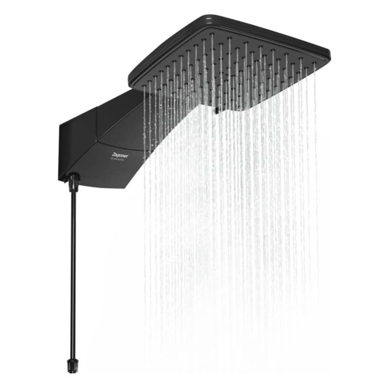 Ducha Chuveiro Quadratta Black Eletrônico 220v 7700w Zagonel Cor Preto