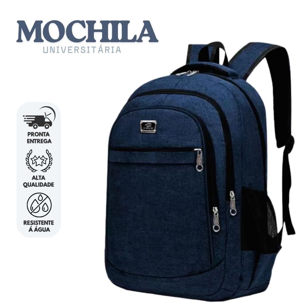 Mochila Bolsa Mala Masculina Feminina | Modelo 2025 Reforçado para Faculdade Viagem Escola