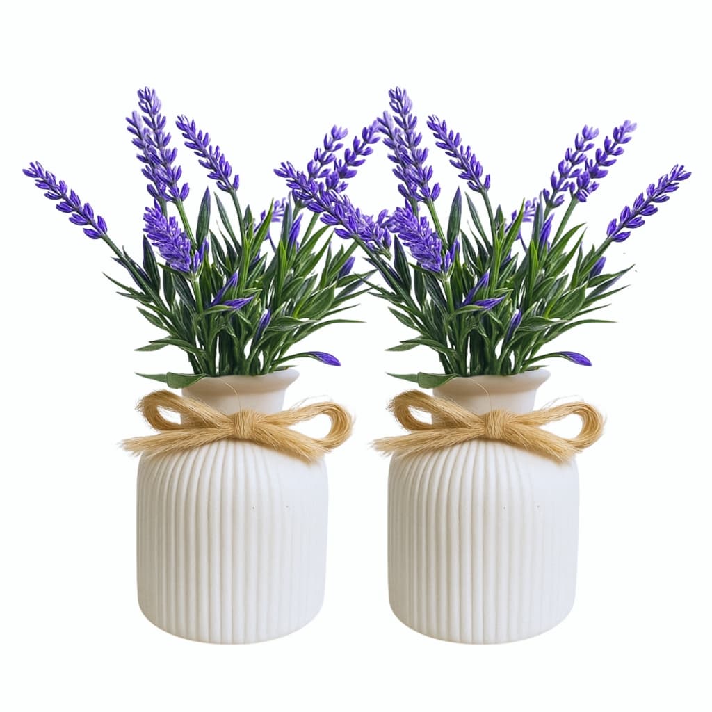 Planta artificial Arranjo de flores para decoração kit 2