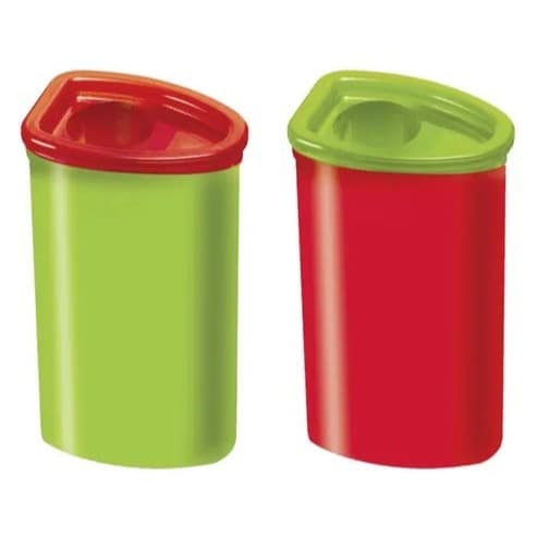 APONTADOR JUMBO TRIANGULAR COM DEPOSITO KIT 02 UND FABER CASTELL