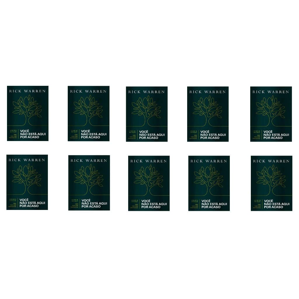 Kit de 10 Livros | Você Não Está aqui por Acaso | Rick Warren