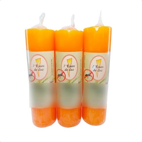 Kit 3 Velas Votivas 7 Dias Citronela 210g Aromática Perfume Ambientes Purificação Espiritual