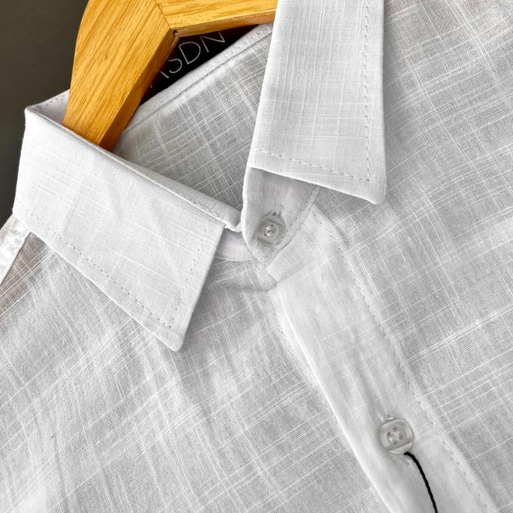 Camisa Social Masculina Manga Longa Linho Slim Fit Luxo Premium Moda Casual Frio